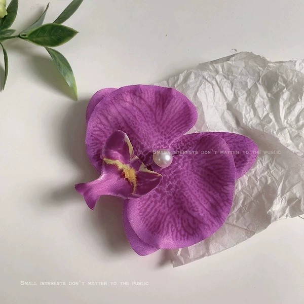 Purple Phalaenopsis Duck Clip (BA1222)