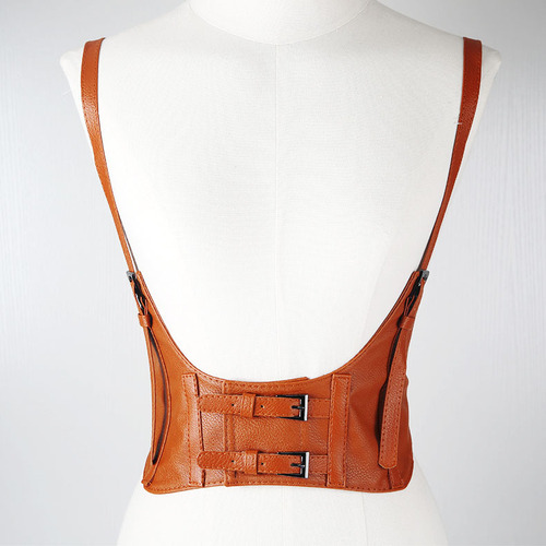 European and American street photography fashion suspender-style girdle decoration black ins punk style suspender belt with suit belt for women
