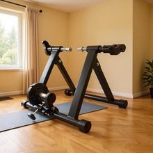 骑行台室内自行车训练台电机带线液阻有线磁阻山地车滚筒骑行台