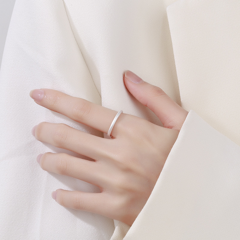 Simple Style Circle Solid Color Copper Rings 1 Piece