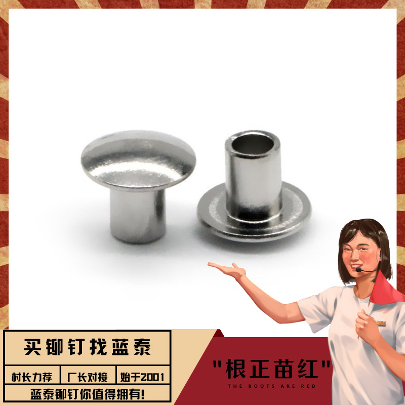 厂家供应半圆头铆钉 半圆头铁铆钉 半圆头半空心铁铆钉 批发为主
