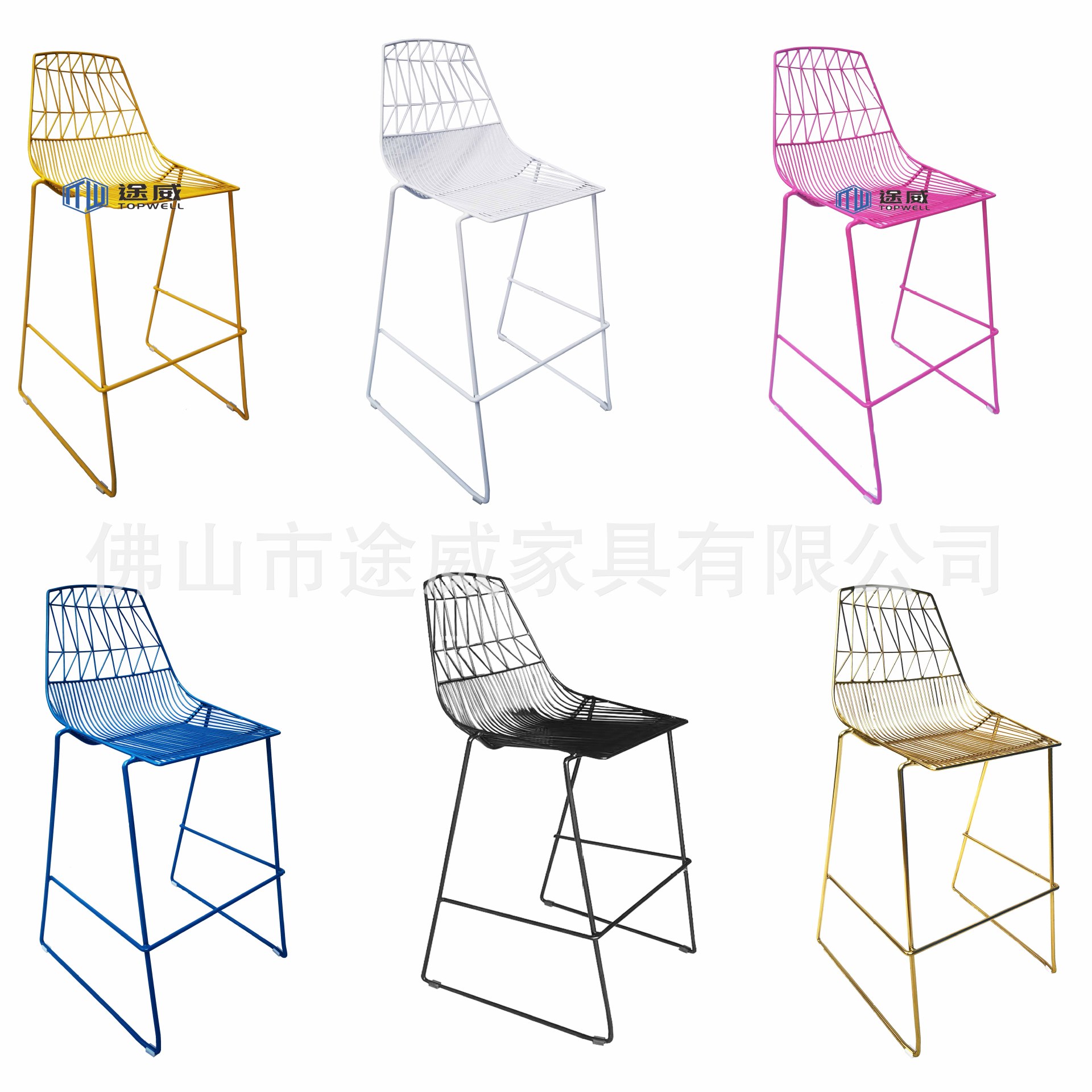 소형 바 의자 금속 의자 카페 벽걸이 의자 가정용 발코니 레스토랑 철제 높은 바 의자