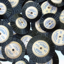 珠宝刷子1C2C猪鬃毛刷轮玉石翡翠金银铜首饰打磨镜面文玩抛光毛扫