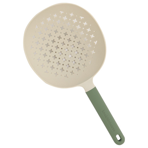 Patent high-temperature resistant sink strainer large size household draining long-handled net scoop for dumplings and jiaozi plastic strainer spoon