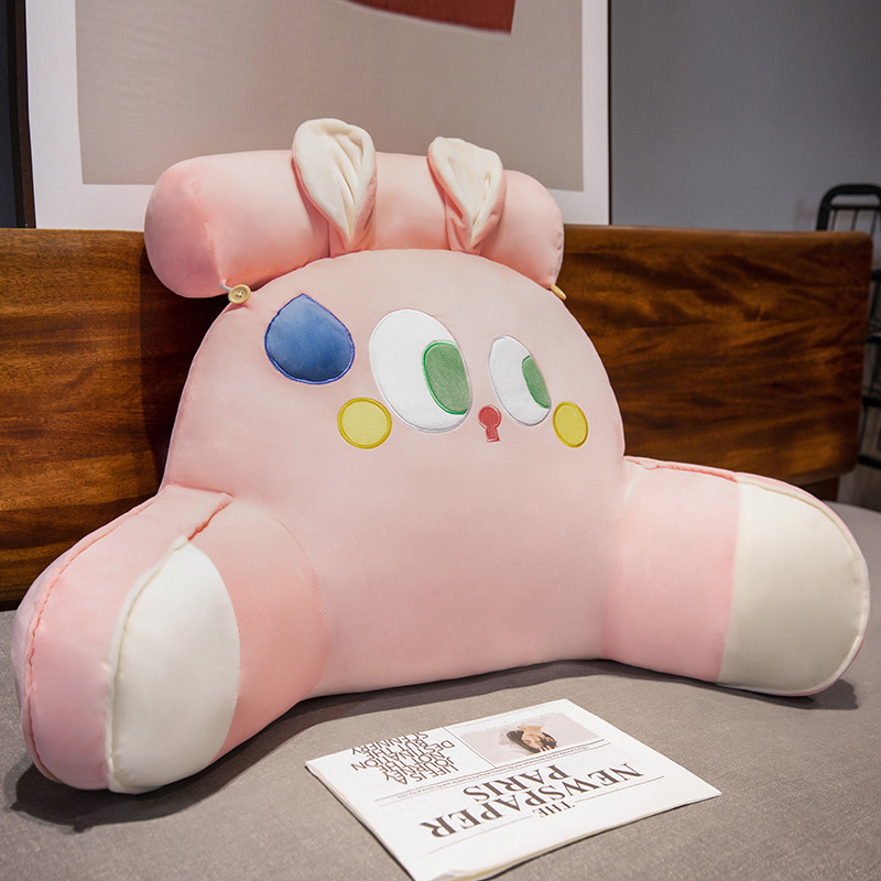 De dibujos animados de noche bolsa suave gran respaldo estudiante dormitorio almohada cama lectura apoyo la cintura almohada sofá ventana Bahía cojín