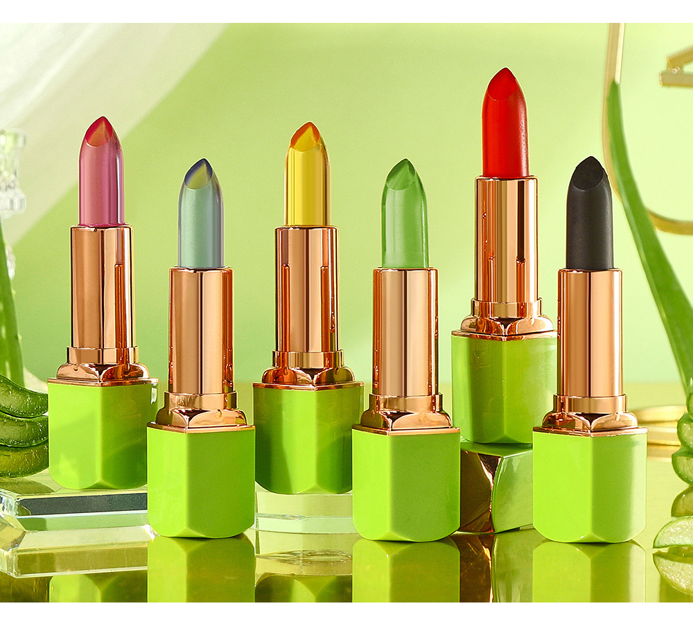 warm lipstick Cross-border NOS Aloe Vera temperature-changing Lipstick Lipstick does not stick to the cup and provides long-lasting moisturizing and nourishing lip lines undefined