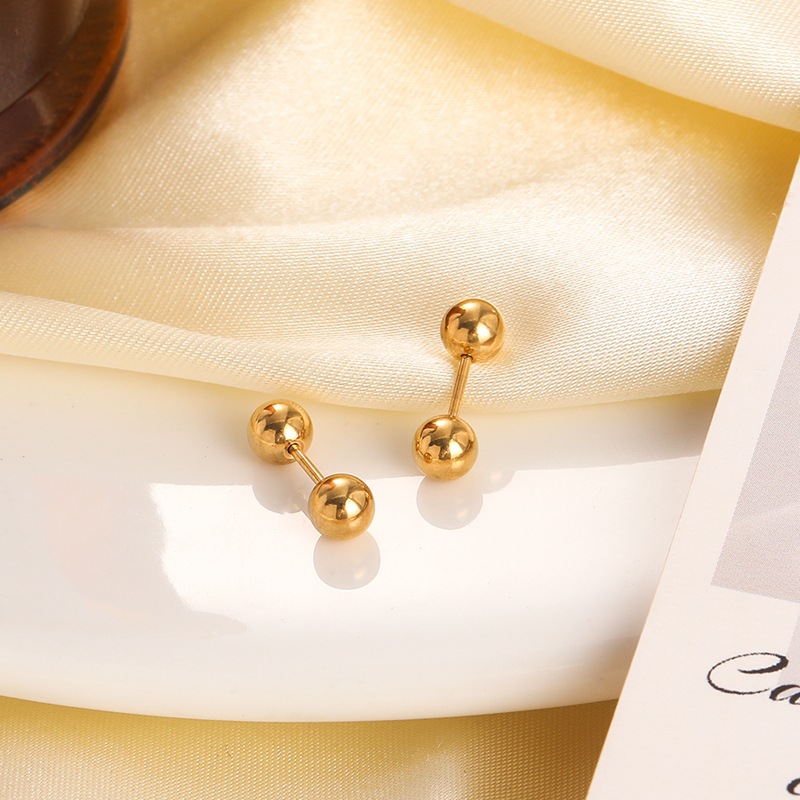 Hypoallergenic Titanium Sleep Stud Earrings For Comfortable Healing_voghion.com