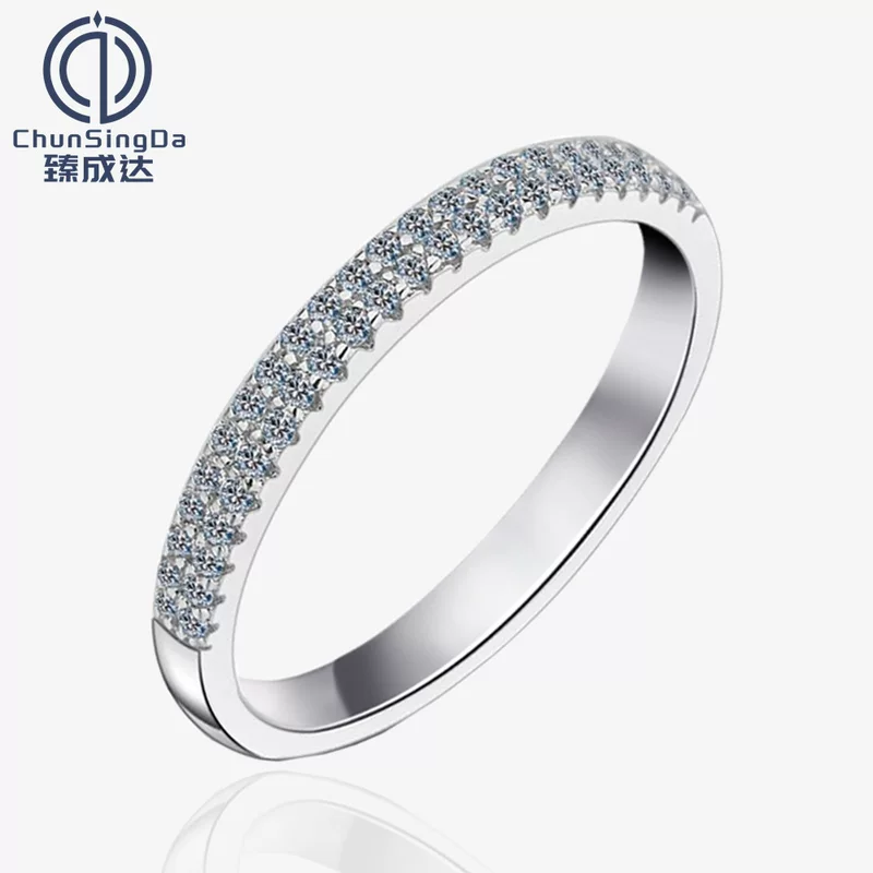 臻成达 Fashionable ring, 2.5mm, silver 925 sample, does not fade
