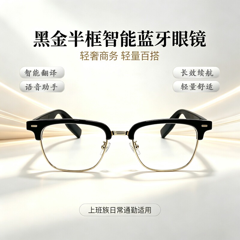 Touch to listen to smart glasses G1 can magnetically change the frame Bluetooth glasses can make a phone call to listen to music to start the voice assistant Touch to listen to smart glasses G1 can magnetically change the frame Bluetooth glasses can make a phone call to listen to music to start the voice assistant