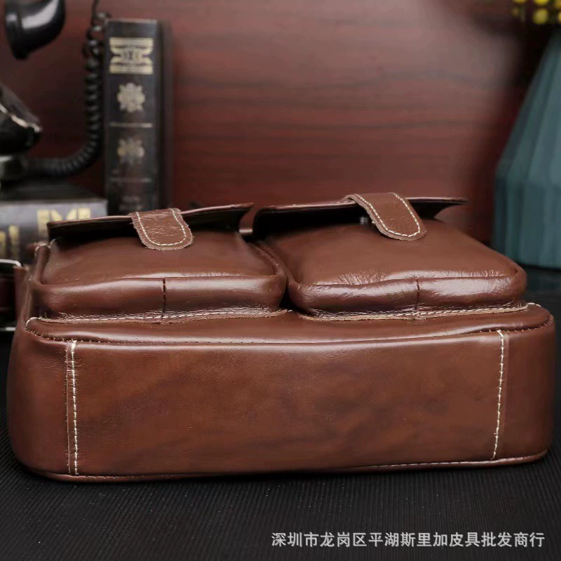 (Торговля через границу), мужская кожаная одно bag для отдыха, выделанная