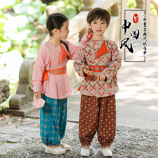 Boys and Girls Hanfu Spring and Autumn Performance Clothing Tang Yizi Chinese Style Antique Mid-Autumn Festival Ancient Suit Chinese Studies Kindergarten suit