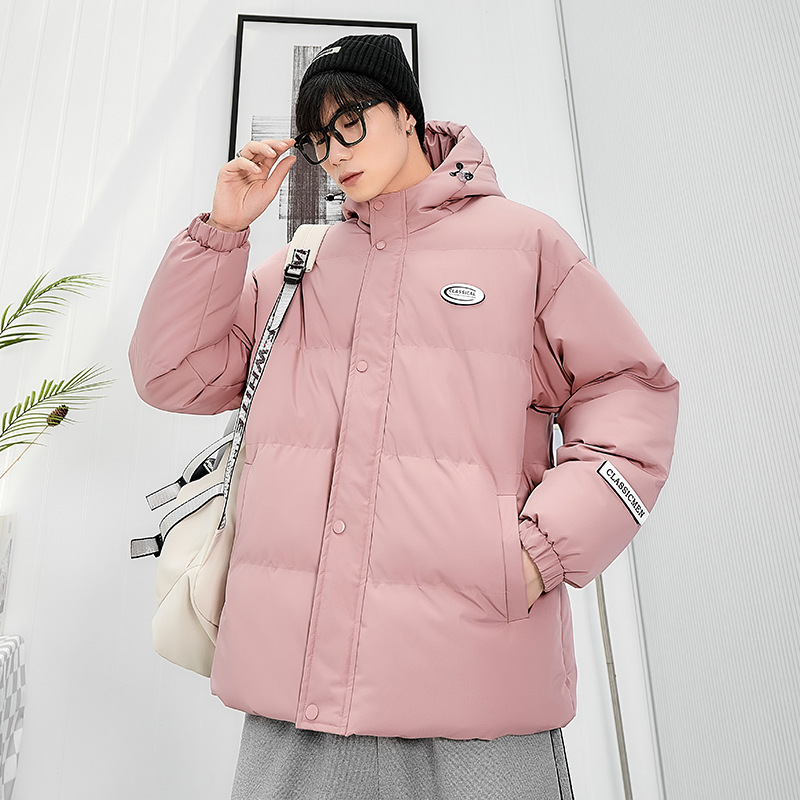 Chaqueta de invierno acolchada de algodón para hombre, abrigo de algodón grueso para hombre, ropa de invierno, chaqueta de algodón de estilo americano a la moda para hombre.