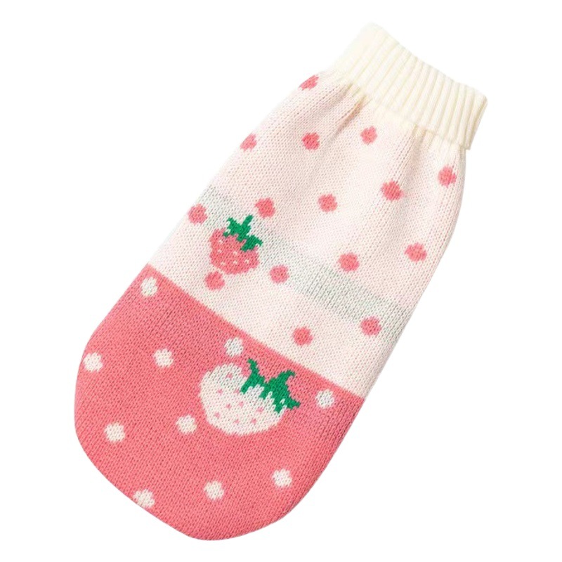 Gato Ropa de invierno cálido para mascotas ropa de abrigo suéter de punto anti-pelusa anti-frío gato y perro ropa
