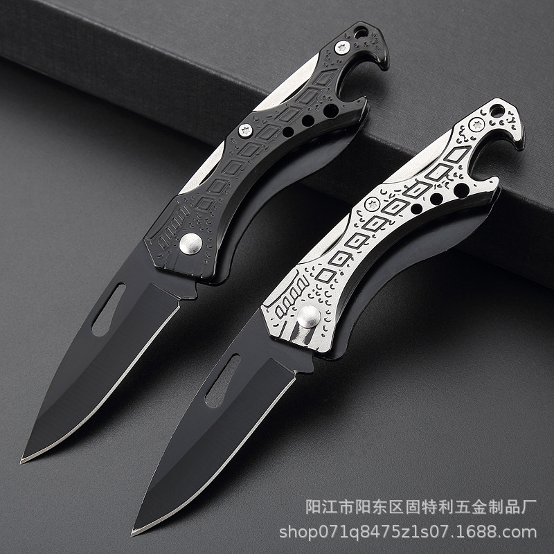 厂家现货折叠刀不锈钢户外小刀 多功能迷你小刀 随身钥匙扣水果刀