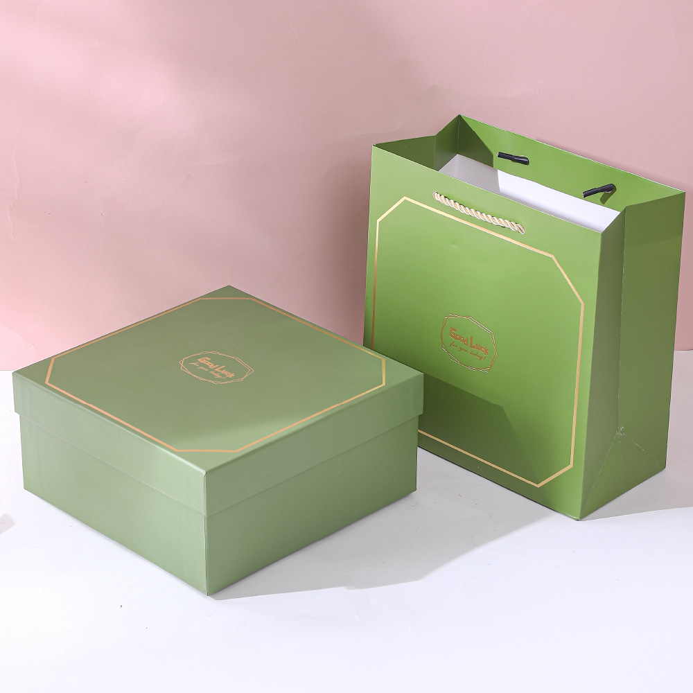 Caja de regalo de boda, caja vacía de alta gama, tamaño grande, estilo moderno, caja cuadrada para regalo de San Valentín, caja de embalaje para regalo con asa.
