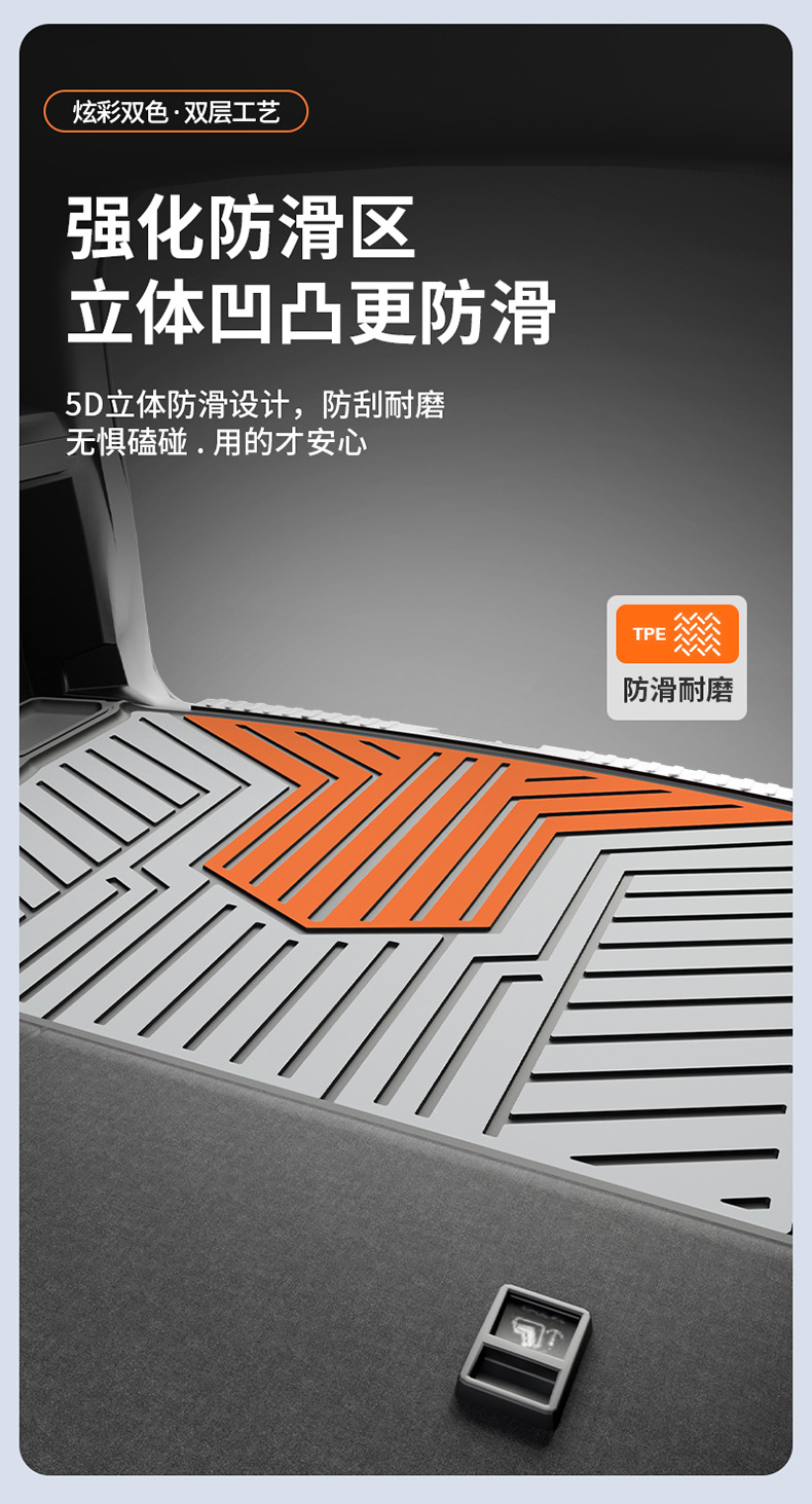 Suitable for Haval H6, Big Dog, Menglong, Xiaolong Max, H6L, Special Colorful Tpe Car Trunk Mat