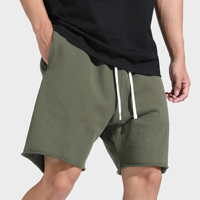 New Sports Shorts Men's American Style Summer Fashion Fitness Training Zipper Pocket Four-and-Five Pants Solid Color All-Match