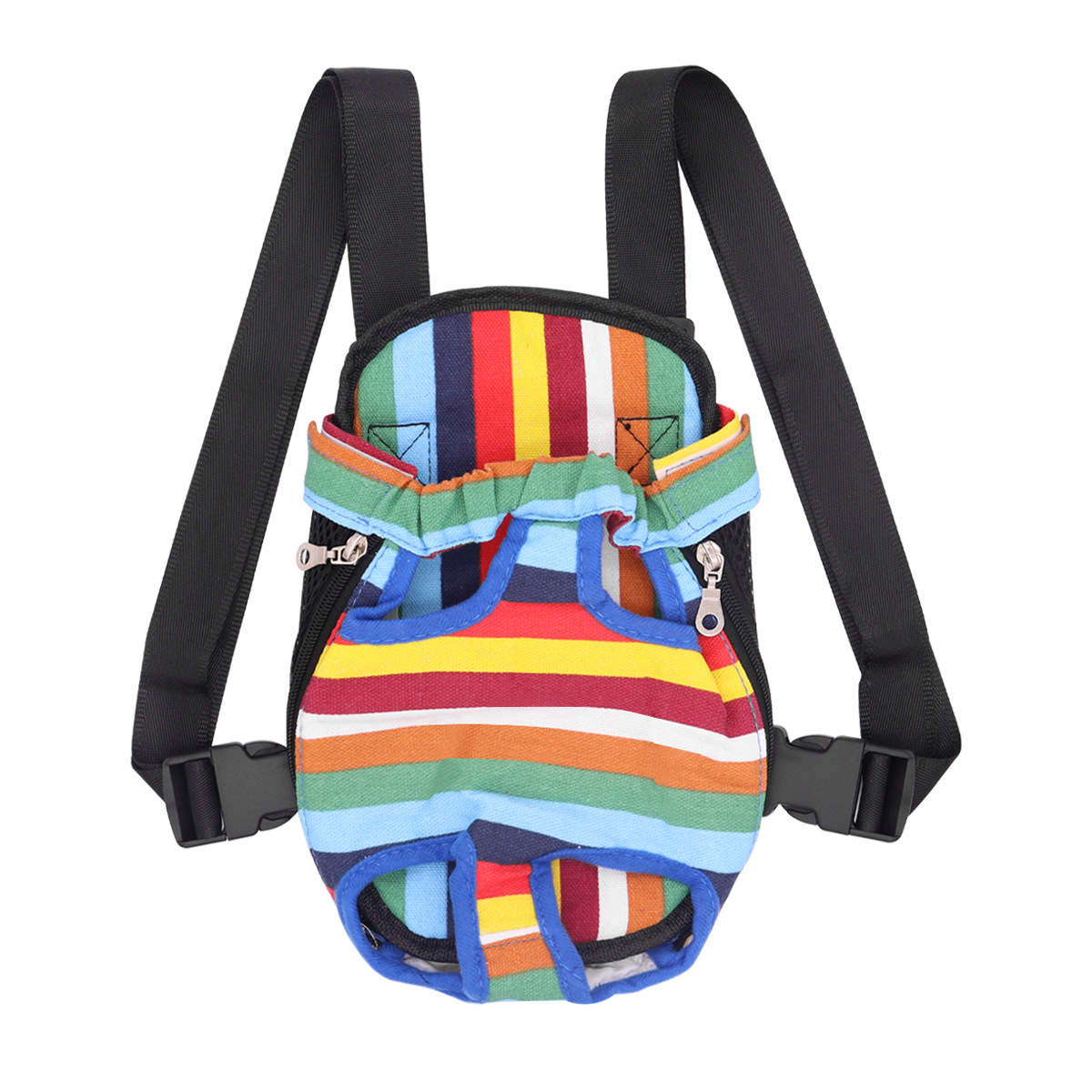 Mochila para perros, bolsa de cuatro patas para perros pequeños, tela de malla transpirable ajustable, cinturón para gatos, bolsa de pecho, bolsa de pecho