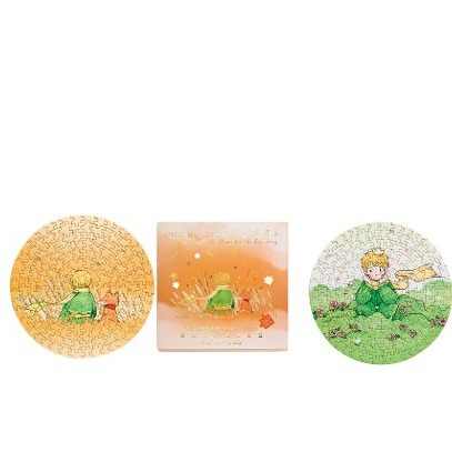 Momo caja de regalo rompecabezas redondo Príncipe y Rosa serie Luz Retro pequeño Príncipe descompresión rompecabezas bolsa de material