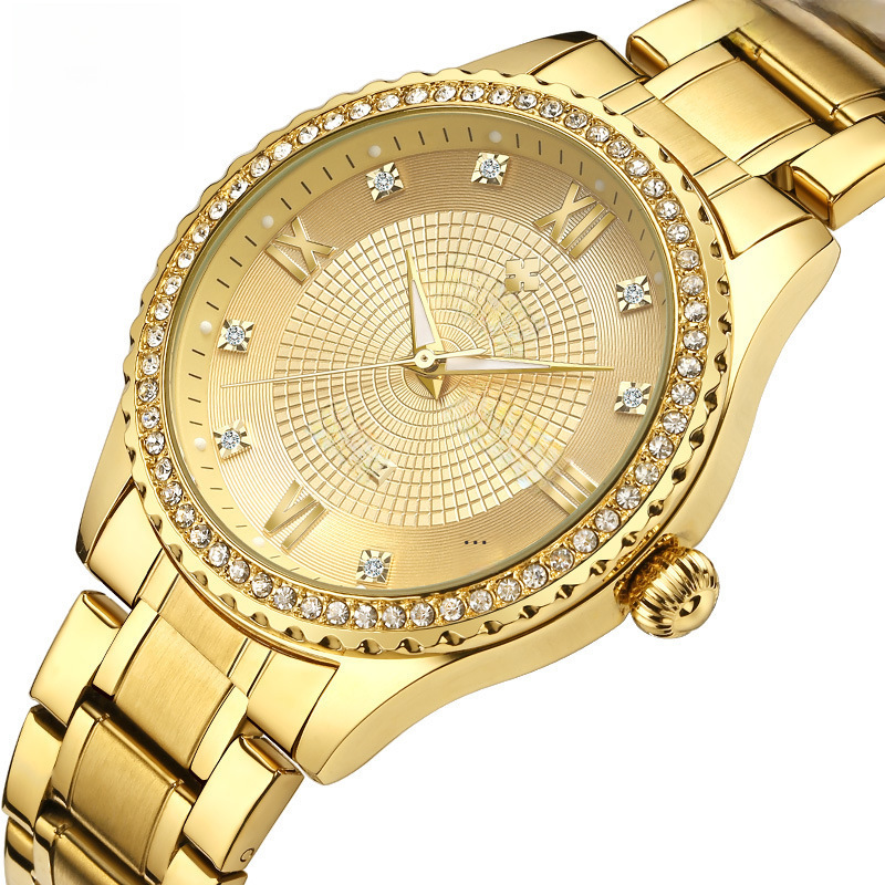 Waterproof light watch with butterfly