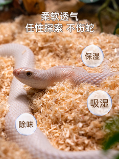 Climbing pet snake sawdust mat material juvenile snake feeding box litter pet snake general poplar sawdust-free soft