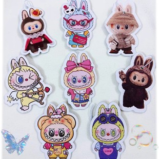 Cute Labubu Car Pendant Car Aromatherapy Perfume Pendant Cartoon Bubble Mart Decoration