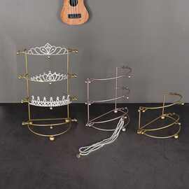 王冠支架秀禾头饰凤婚庆陈列架皇冠头饰保色帽架装饰新娘展示架古