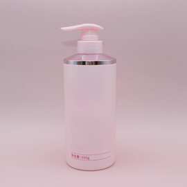 定制塑料pe 550ml电镀肩罩洗发露沐浴露乳液泵头空瓶