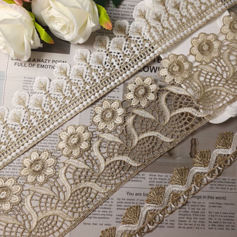 White Lace Mesh Fabric Lace Trim for Lolita Doll Clothes, Special Lace Trim Accessories, Slightly Elastic Clothing Trim Lace