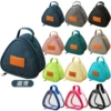 Small triangle bag on green