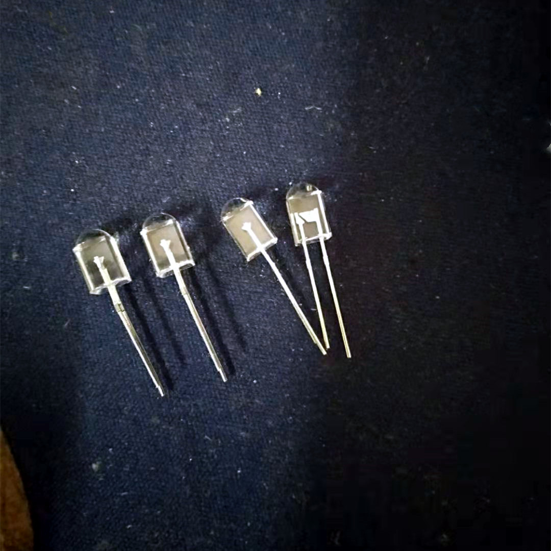 鼠标LED5MM方圆键鼠美甲二极管灯珠