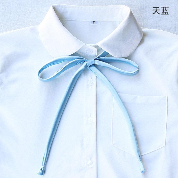 Uniforme japonés de campus satin extensión cinta corbata mariposa corbata cuerda multicolor P0085