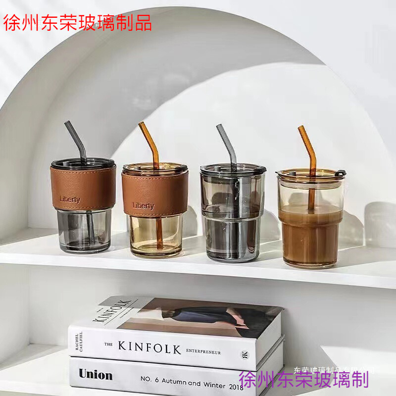 ins taza de bambú taza de bebida taza de café taza de paja de bebida doble taza de oficina taza de regalo de alta temperatura ins viento