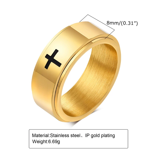 Noodles 8mm Gold Cross Cross 7-12#