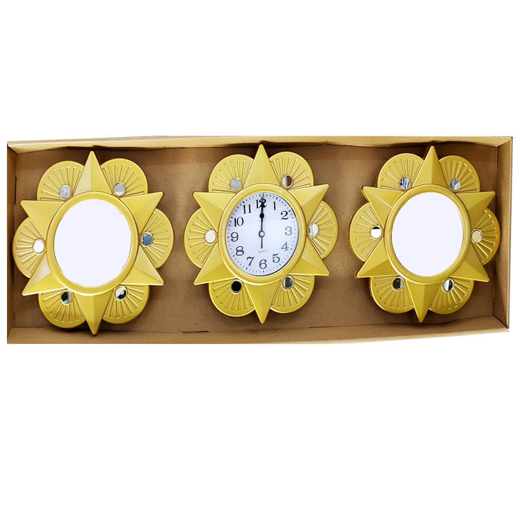 Reloj de pared nórdico para sala, reloj doméstico de fondo de sofá, diseño moderno simple/arte abstracto, reloj de pared triple