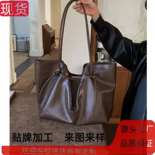 新款复古韩国托特包简约大容量通勤单肩包时尚百搭高级手提包小众