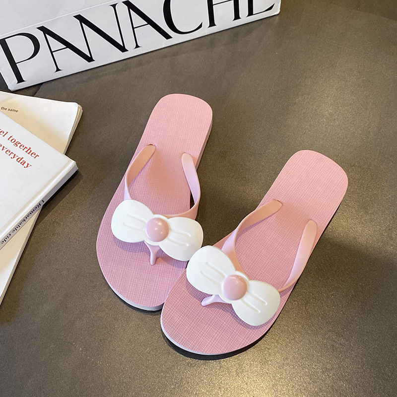 Zapatillas de flip flop para mujeres de verano nuevas parejas de internet resbaladiza playa de moda clip de pie resbaladiza ropa exterior
