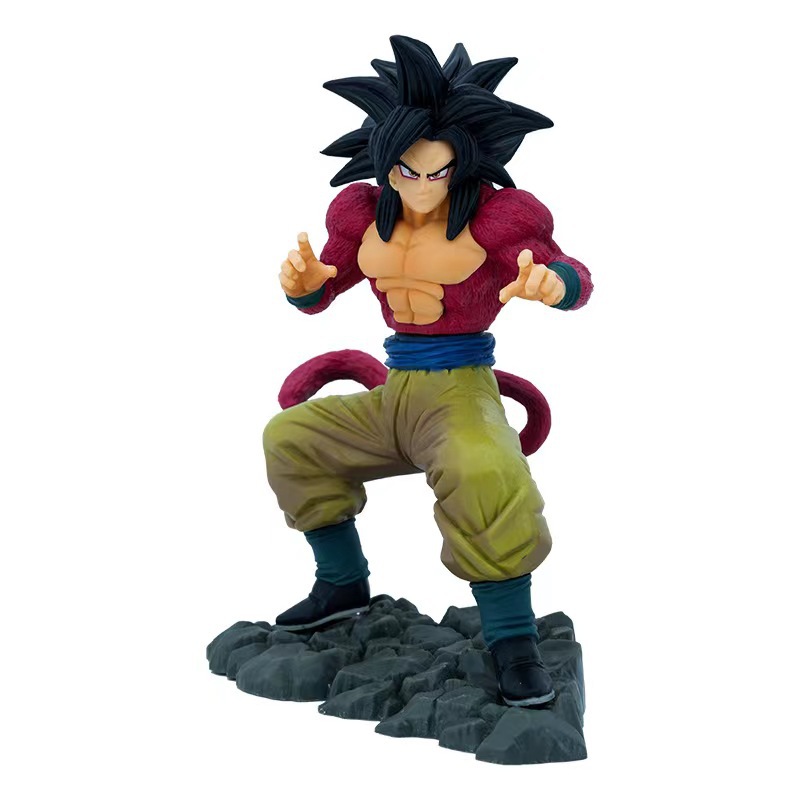 Dragon Ball GT serie forma de batalla Super cuatro wukong vegeta wukita muñeca hecha a mano anime modelo adornos