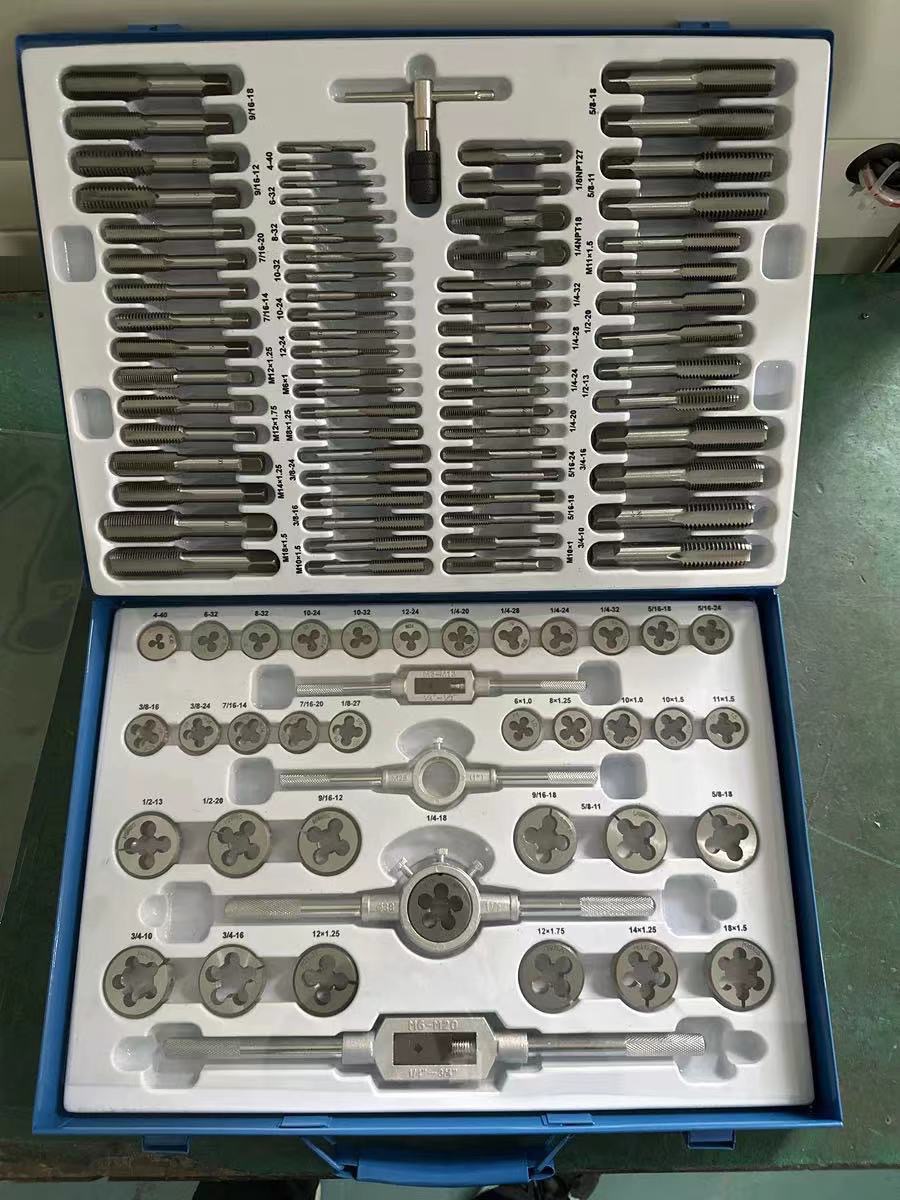 Directo de fábrica tap die combinación traje mano tap Twist die hilo reparación tap wrench 12 unidades