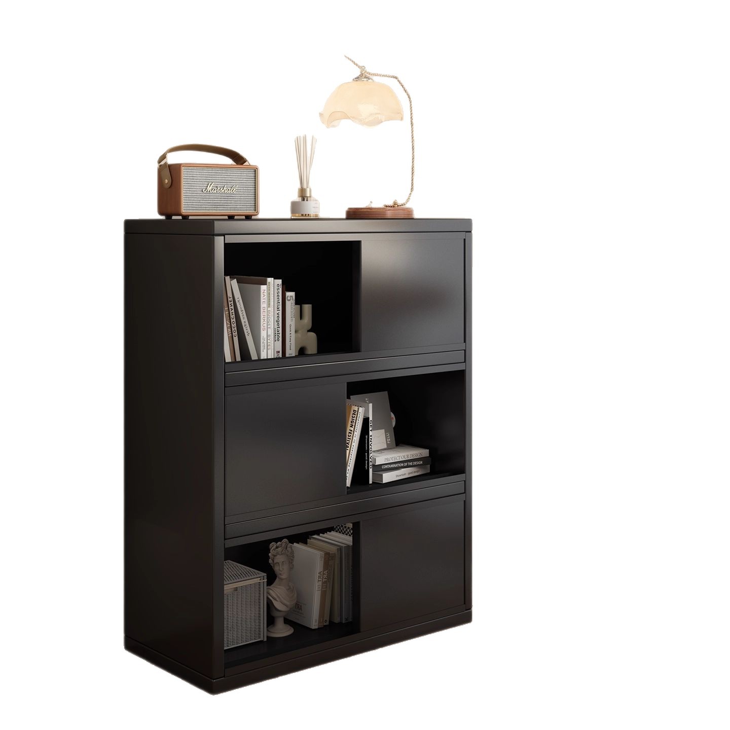 Estantes de libros retro de madera sólida gabinete de almacenamiento gabinete de libros dormitorio doméstico de alto nivel de exhibición de cabecera estante de almacenamiento armario de piso