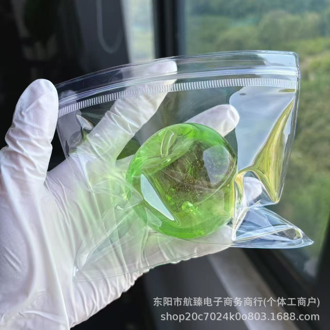 Manzana verde transfronteriza pellizco le desprimir malta manzana ventilación moldeo de rebote lento pellizco juguete fábrica de descompresión