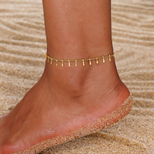 东莞通体钛钢饰品跨境欧美多个钳子ins风不锈钢18K金脚链不掉色女