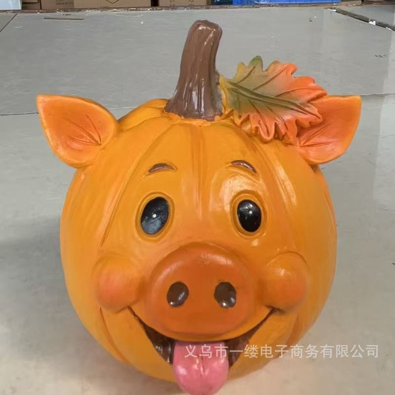 跨境农场动物南瓜雕像|undefined
