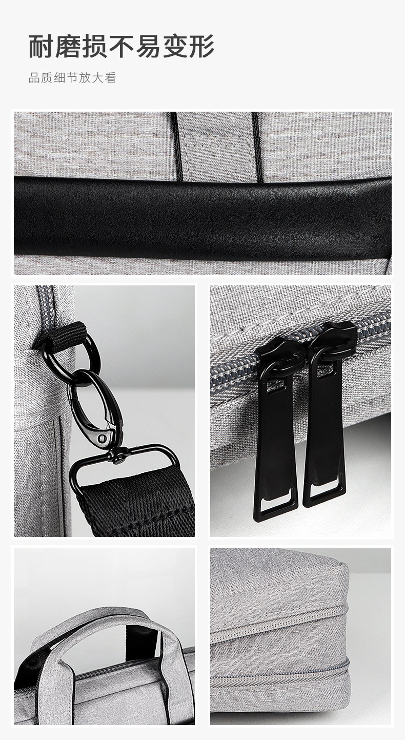 Wholesale single-shoulder portable laptop bags, waterproof briefcases, 131,415.6 inches, both men and women can print logos undefined