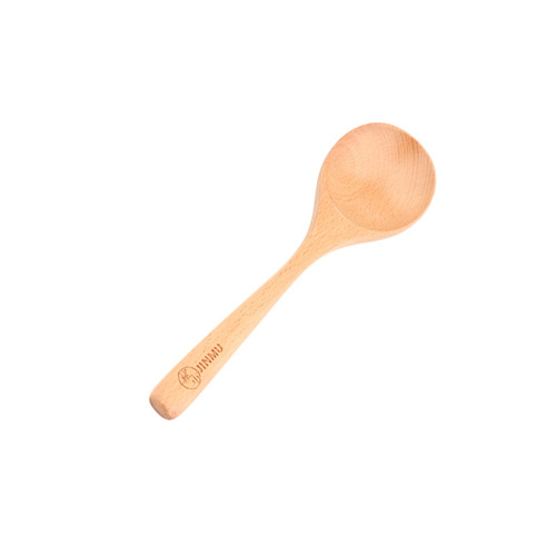 Instagram-famous wooden spoon made of beech wood—long-handled, large-sized spoon perfect for slurping luosifen noodles, serving dishes, or using during food-broadcasting sessions.