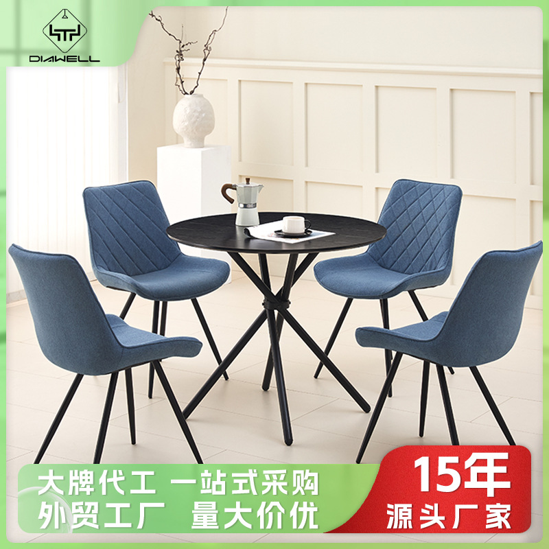 Mesa de comedor de madera sólida cuadrada MDF nórdica de alta calidad mesa de comedor