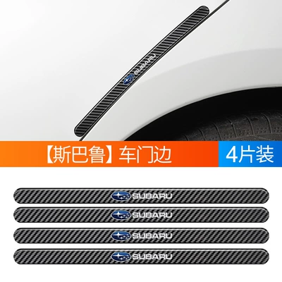 bumper strip car door border Qapı və bamper qoruyucu zolaqlar - subaru-carbon-fiber-pattern-epoxy-anti-collision-4-pieces-long
