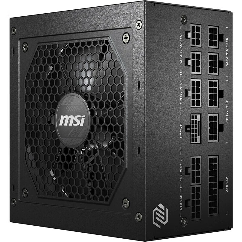 MSI MAGA850GL PCIE5 rated 850W desktop full module power supply ATX3.1PCIE5.1 applicable