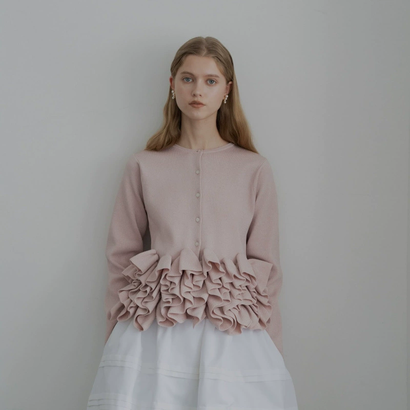 Рубашка с длинным рукавом, кардиган, свитер, пиджак, стиль Chanel, кросс-граничная торговля