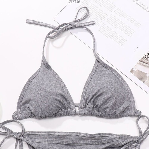 Ultra-Thin Strap Neck Top Women's Bra No Wire Bra Cupped Bikini Backless Bra for Women, Bulk Sale